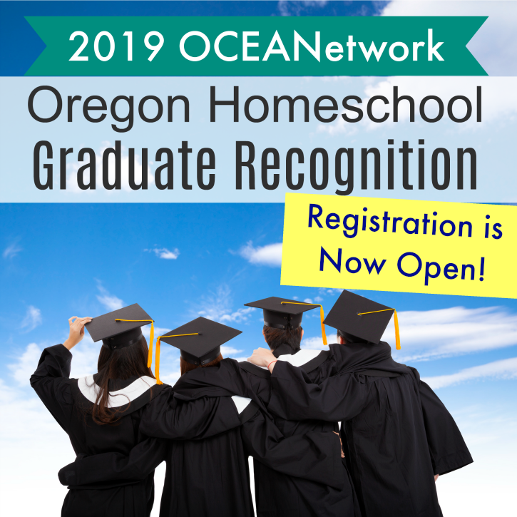 Have a high school homeschooling student in Oregon who is graduating this year? Join us for the annual Oregon Homeschool Graduate Recognition event! A statewide event hosted by OCEANetwork to celebrate the hard work of graduates and their families. #homeschooloregon