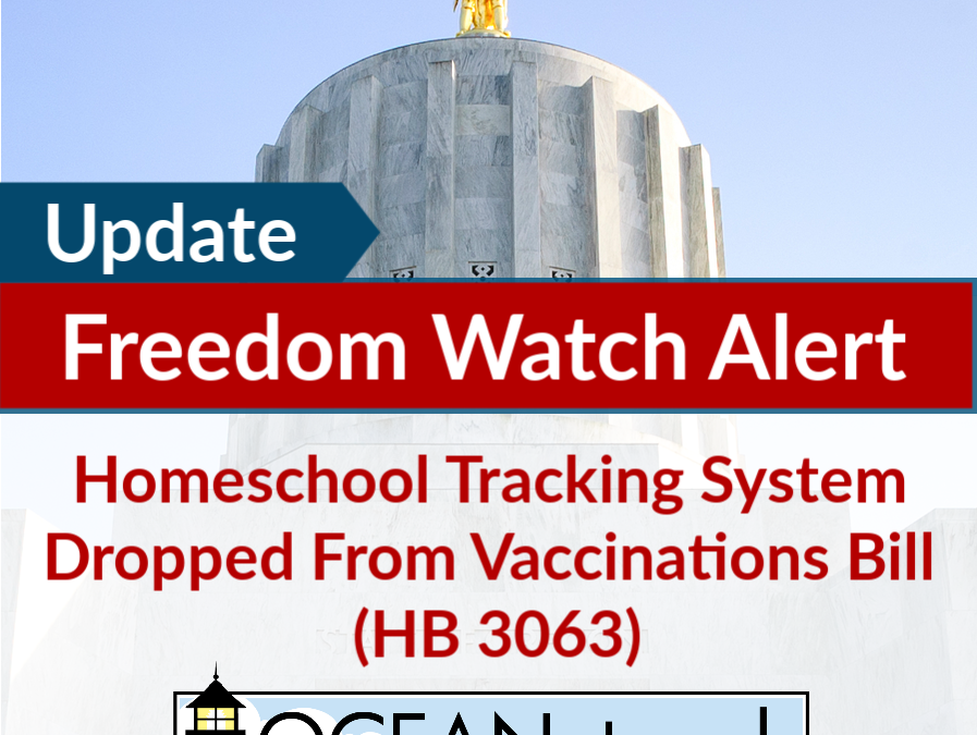 Homeschool Tracking System Dropped From Vaccinations Bill (HB 3063)