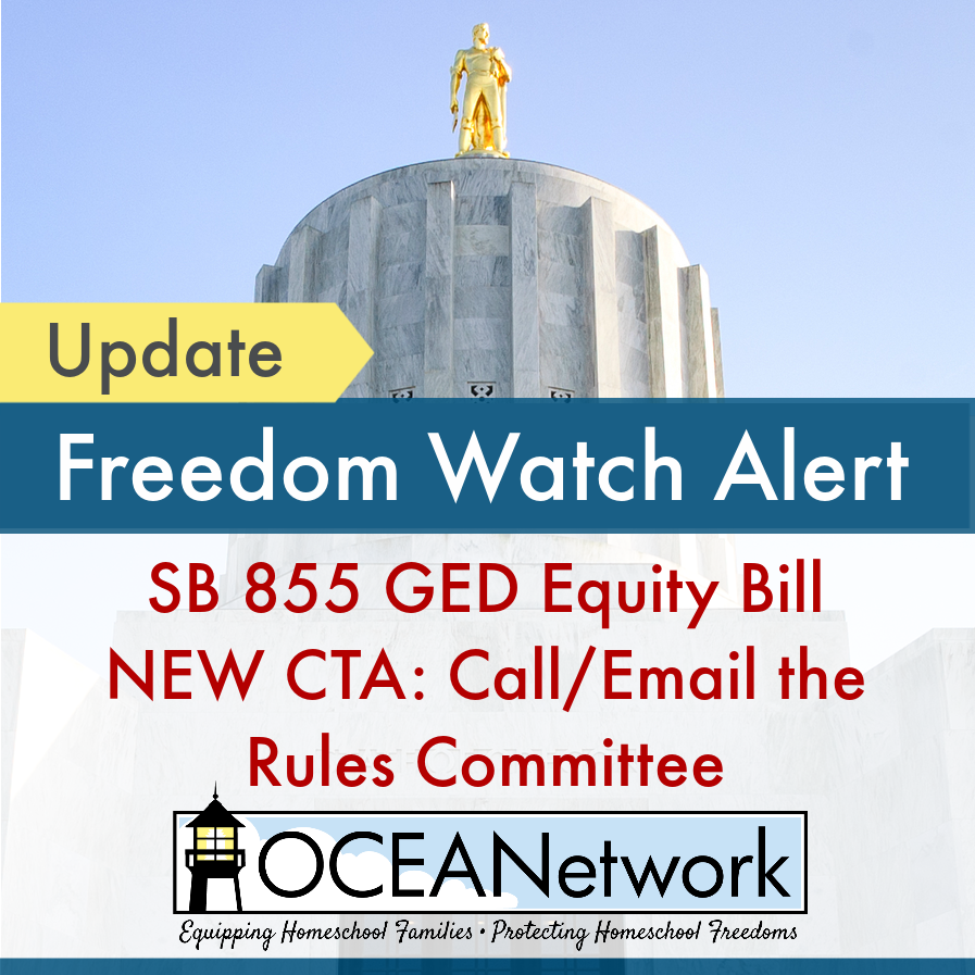 SB 855 GED Equity Bill - Freedom Watch Alert from OCEANetwork