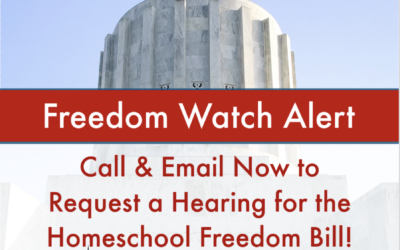 Alert: Call & Email Now to Request a Hearing for the Homeschool Freedom Bill!