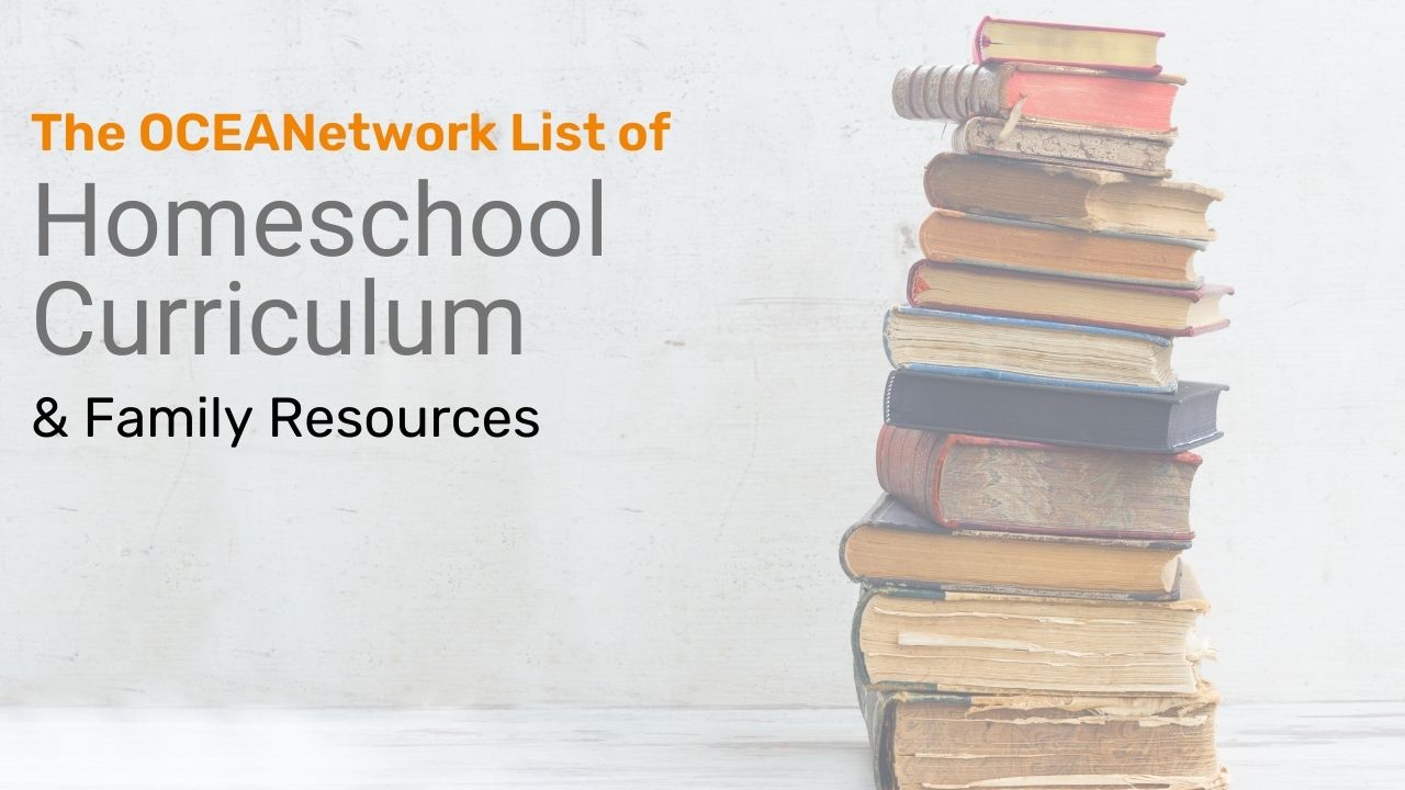 Shop great homeschool curriculum and resources with this big list from OCEANetwork! This is a great opportunity to support homeschool exhibitors who work hard to serve homeschool families with quality materials. #homeschooloregon #homeschool #homeschoolcurriculum