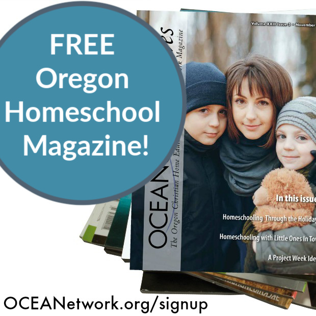 Homeschooling in Oregon? Sign up for the FREE Oregon homeschool magazine - OCEANetwork Waves!